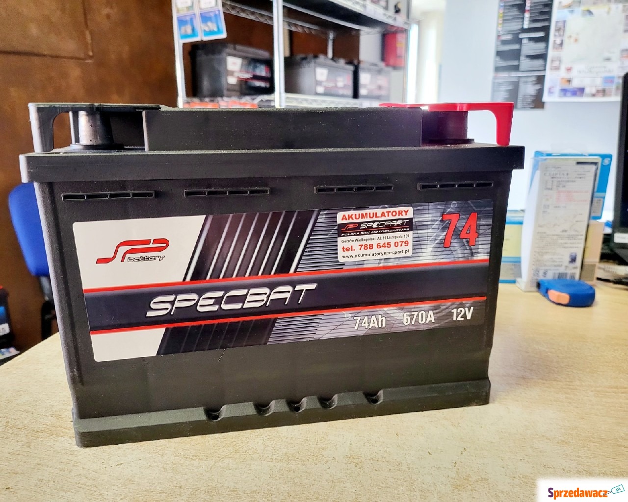 Akumulator 74Ah 670A EN Specbat