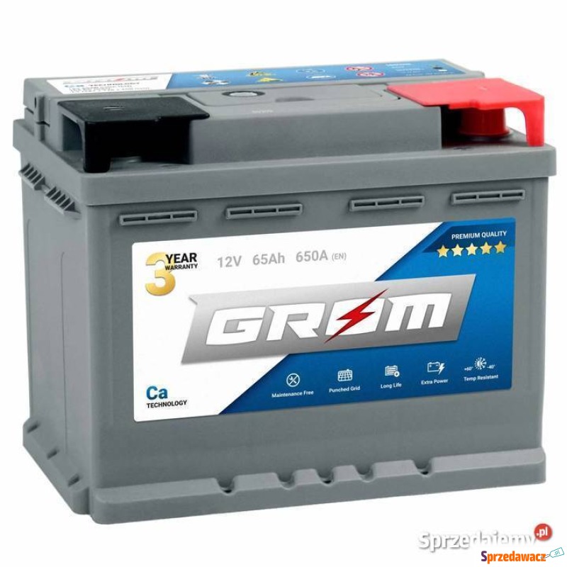 Akumulator 65Ah 650A en GROM Premium