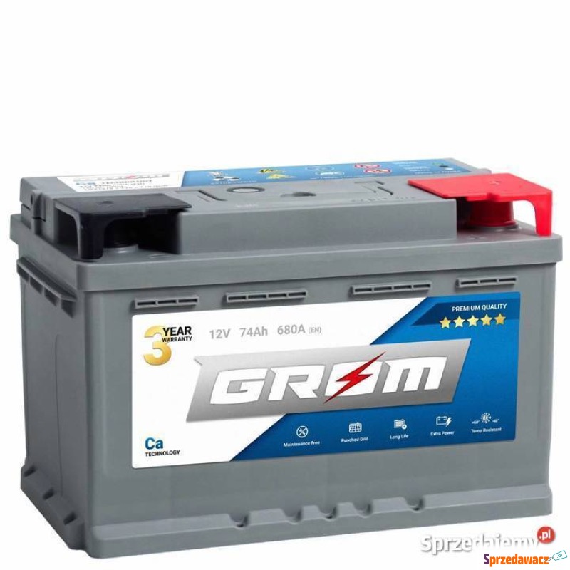 Akumulator 74Ah 680A En GROM Premium