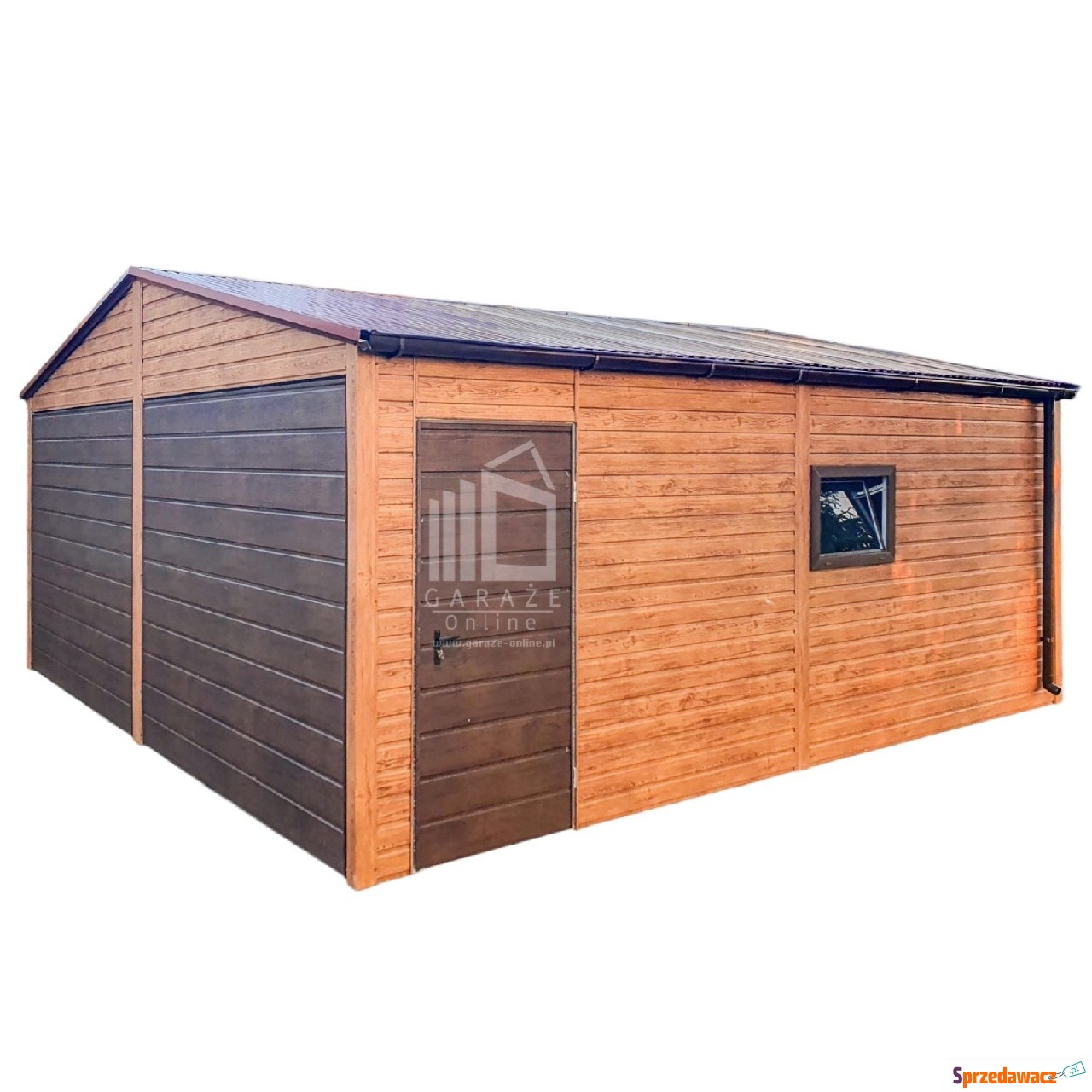 Garaż Blaszany 6x6m - 2x Brama...