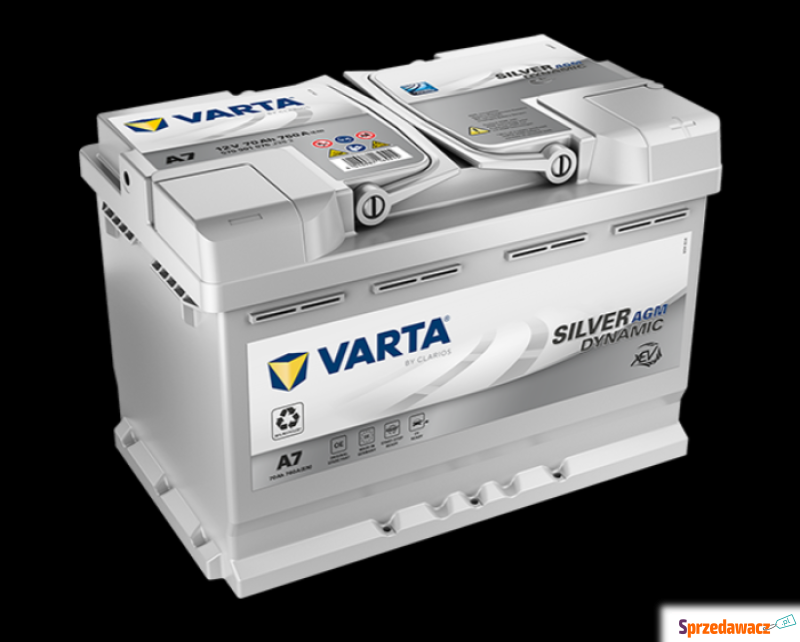 Akumulator 70Ah 760A varta agm start&stop  A7... - Akumulatory - Słupsk
