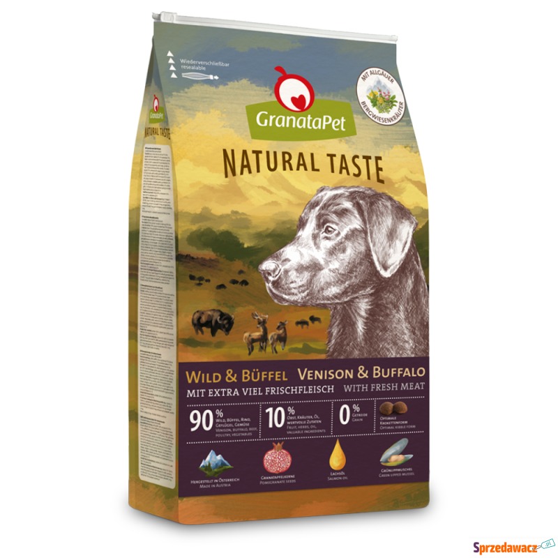 GranataPet Natural Taste, dziczyzna i bawół -... - Karmy dla psów - Stalowa Wola