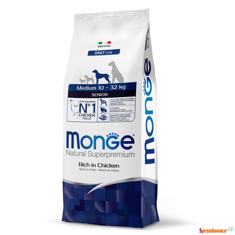 Monge Natural Superpremium Medium kurczak dla... - Karmy dla psów - Bielsko-Biała