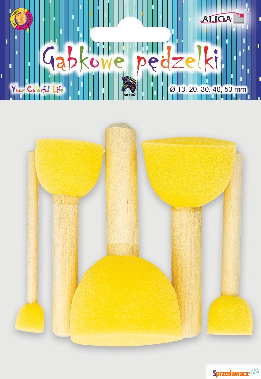 Pędzelki gąbkowe mix rozmiar 5...