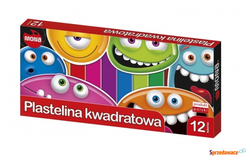 Plastelina 12 kolorów kwadratowa...
