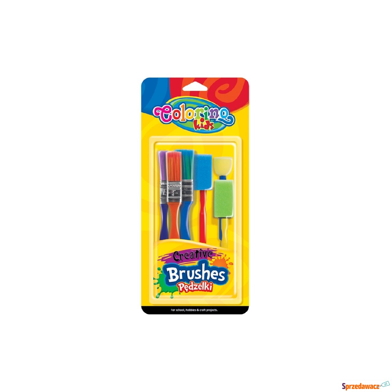 Pędzelki kreatywne 6 sztuk colorino