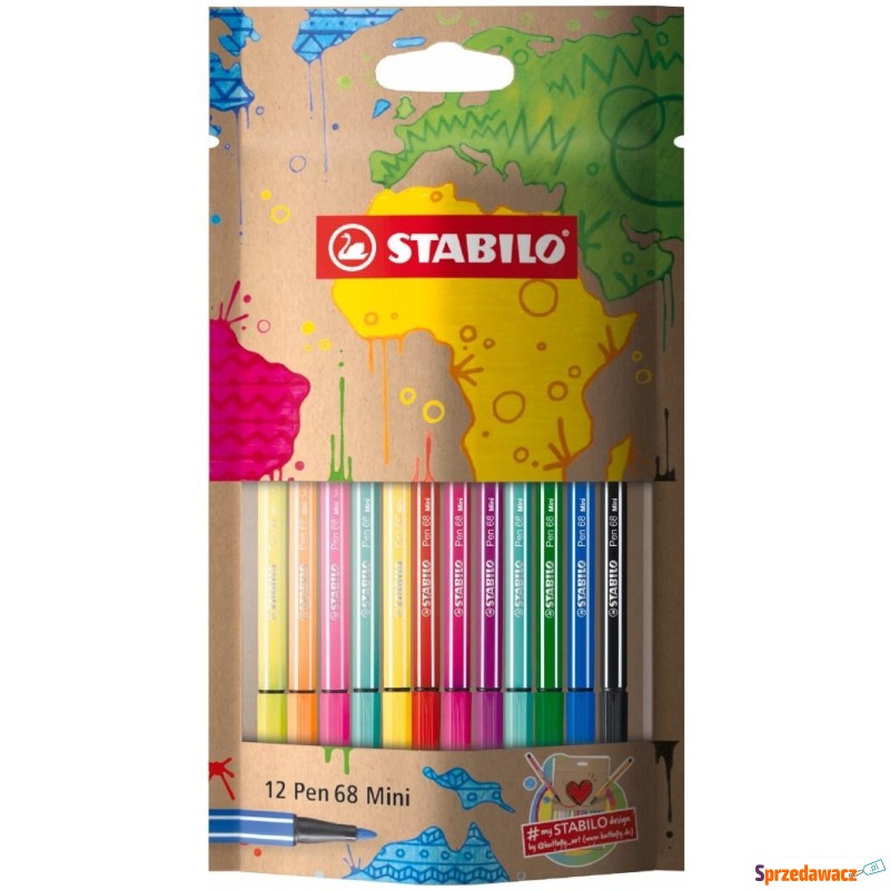 Flamastry Stabilo pen 68 mini 12...