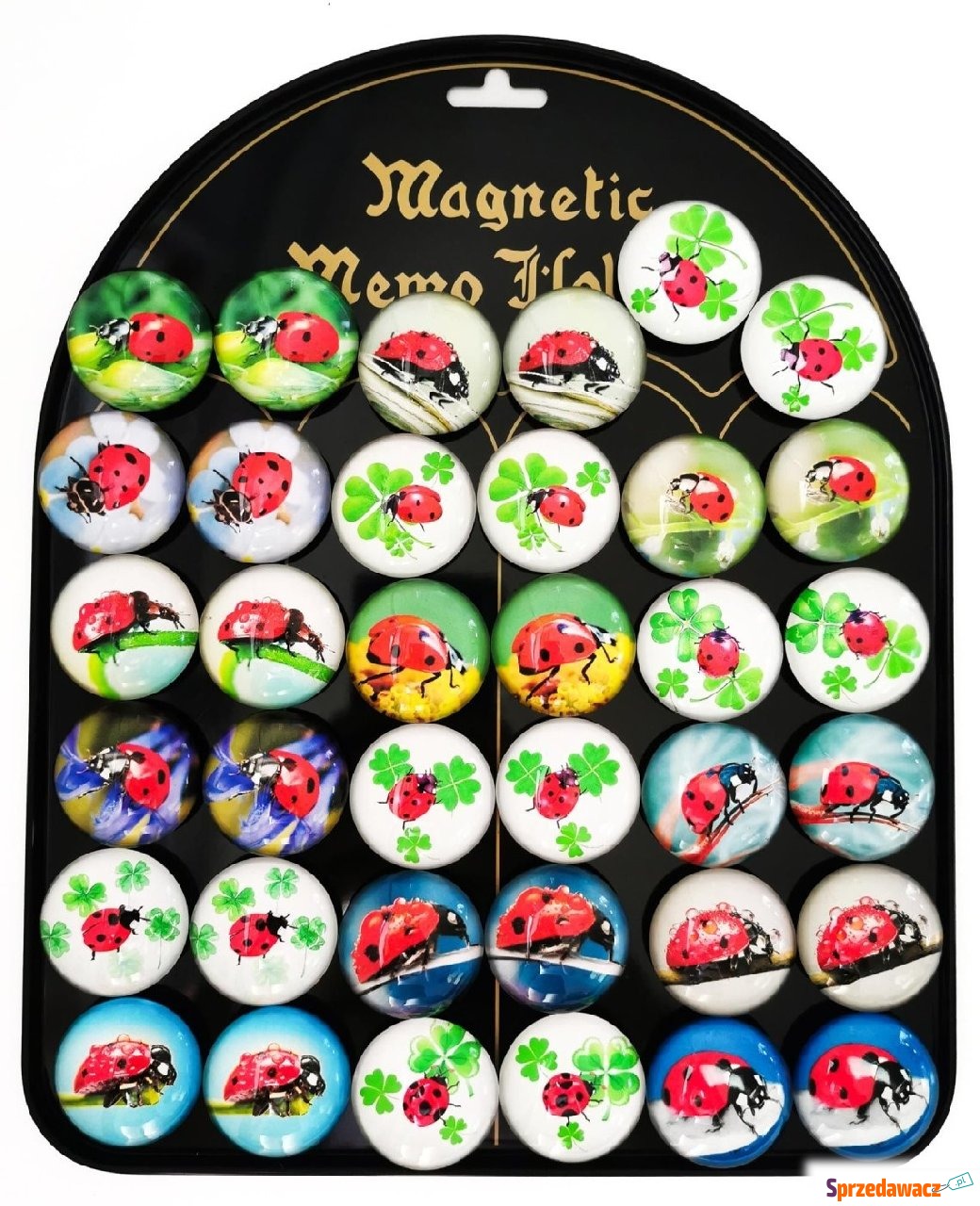 Magnesy Biedronki okrągłe 3,5cm...