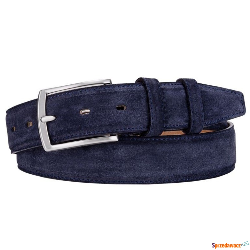 Skórzany pasek zamszowy męski...