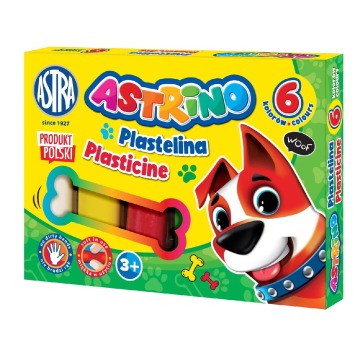 Plastelina 6 kolorów Astrino