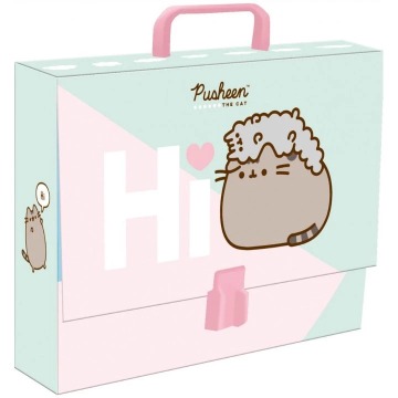 Teczka z rączką dla dziewczynki A4 Pusheen XL