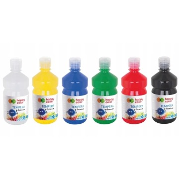 Farby tempera 0,5l różne kolory Happy-Color Premium