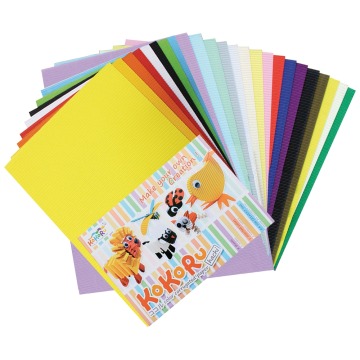 Tektura falista A4 komplet 48 szt 24 kolory mix
