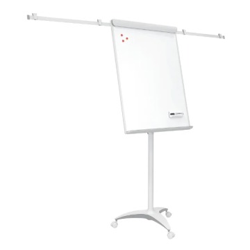 tablica flipchart na kółkach z rozkładanymi ramionami mobilechart TF22 2x3