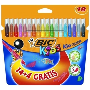 Flamastry BIC Kids Kid Couleur 18 kol