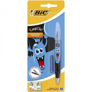 Pióro Easy Clic Decor monster dla chłopców niebieski BIC