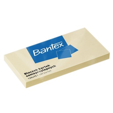 Notes samoprzylepny 125x75mm 100k żółty bantex
