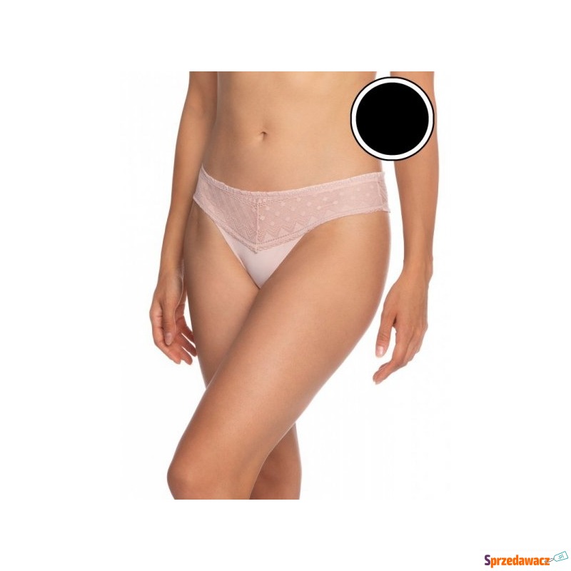 Stringi damskie Lama L POL 5015 ST 02 czarne - Majtki damskie - Brzeg