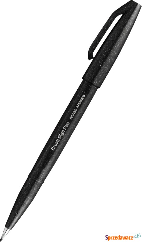 Pisak pędzelkowy do kaligrafii Pentel ses15c czarny - Pozostałe art. malarskie - Katowice