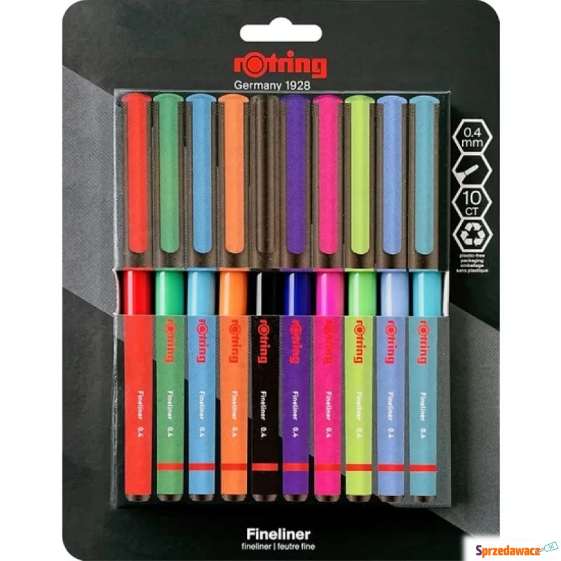 Cienkopis rotring fineliner 10 kolorów - Cienkopisy i zakreślacze - Opole
