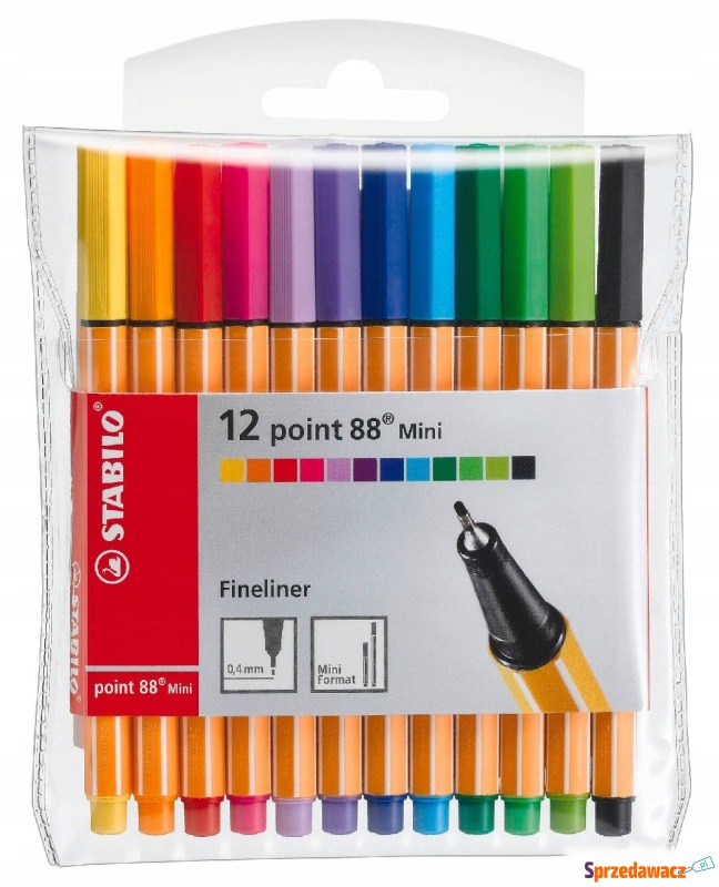 Cienkopis STABILO point 88 mini etui 12 szt - Cienkopisy i zakreślacze - Orzesze
