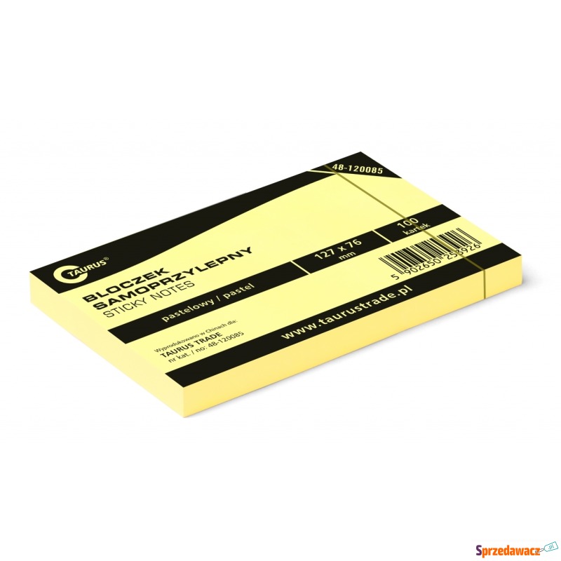 Bloczek notes samoprzylepny duzy 127x76mm 100k... - Karteczki i kostki - Tarnobrzeg