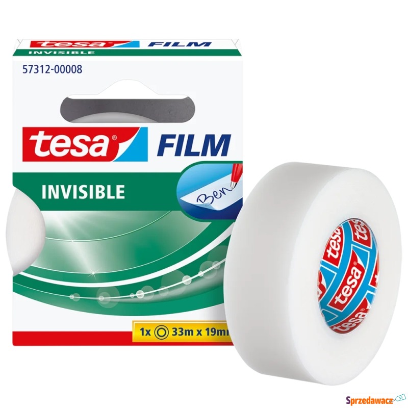 Taśma biurowa tesafilm invisible 19mmx33m - Taśmy klejące - Lublin