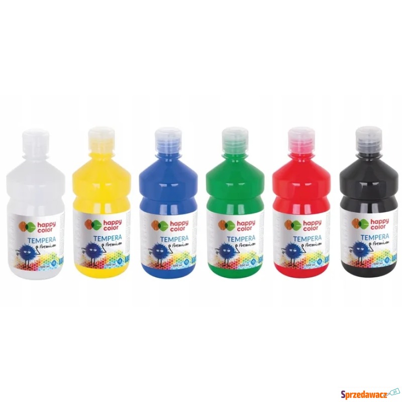 Farby tempera 0,5l różne kolory Happy-Color Premium - Farby - Bytom