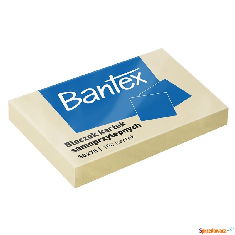 Notes samoprzylepny 50x75 żółty 100k bantex - Karteczki i kostki - Płock