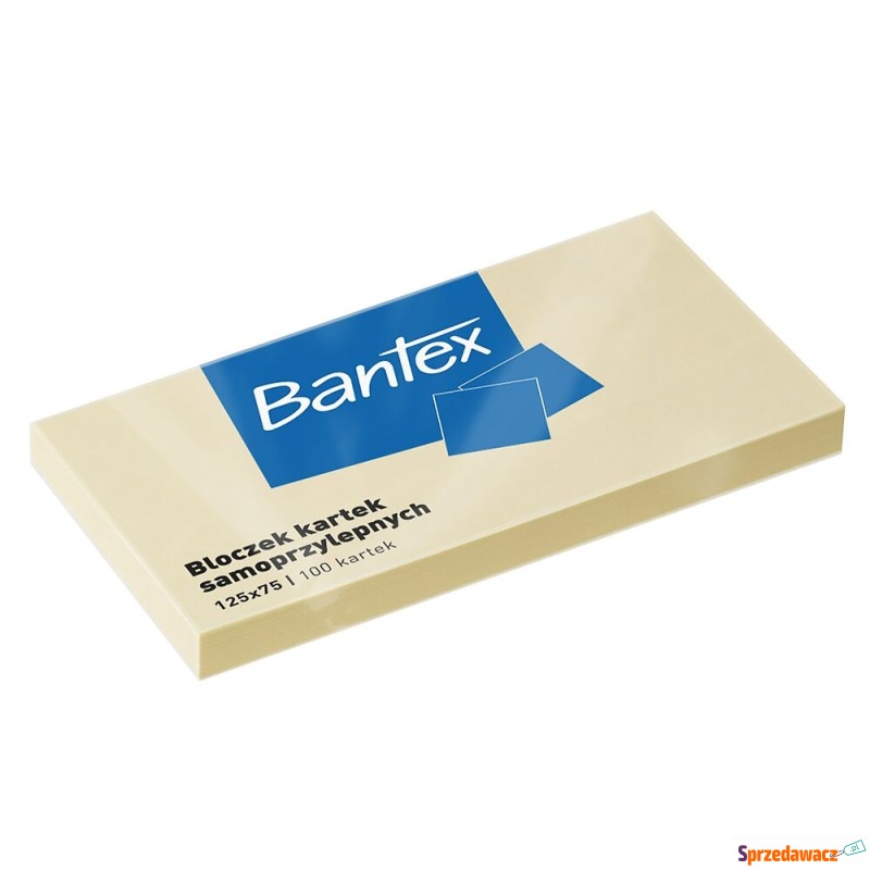 Notes samoprzylepny 125x75mm 100k żółty bantex - Karteczki i kostki - Siedlce