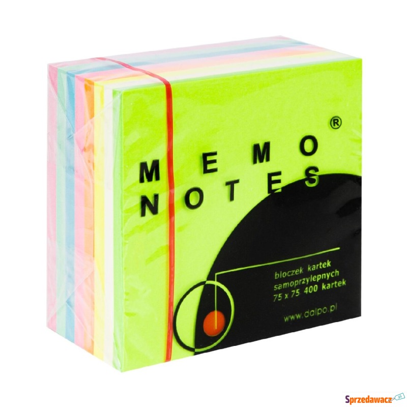 notes samoprzylepny 75x75mm tęczowy 8 kolorow... - Karteczki i kostki - Lublin