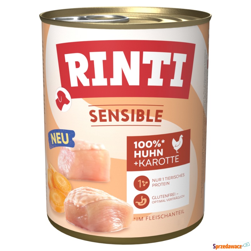Megapakiet RINTI Sensible, 24 x 800 g - Kurczak... - Karmy dla psów - Kielce