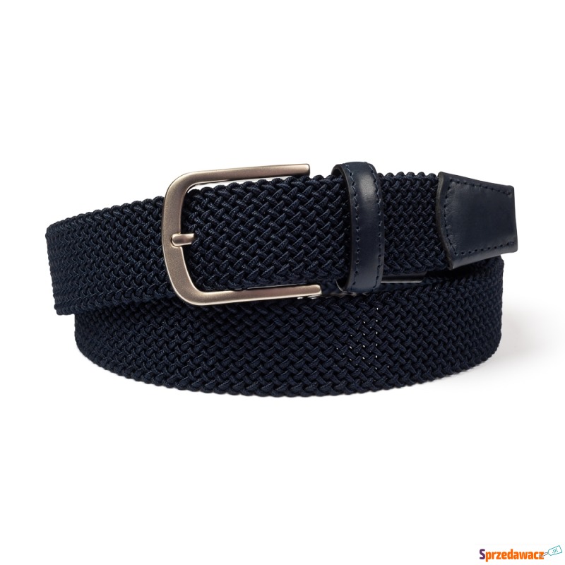 Pasek granatowy navy elastic casual...