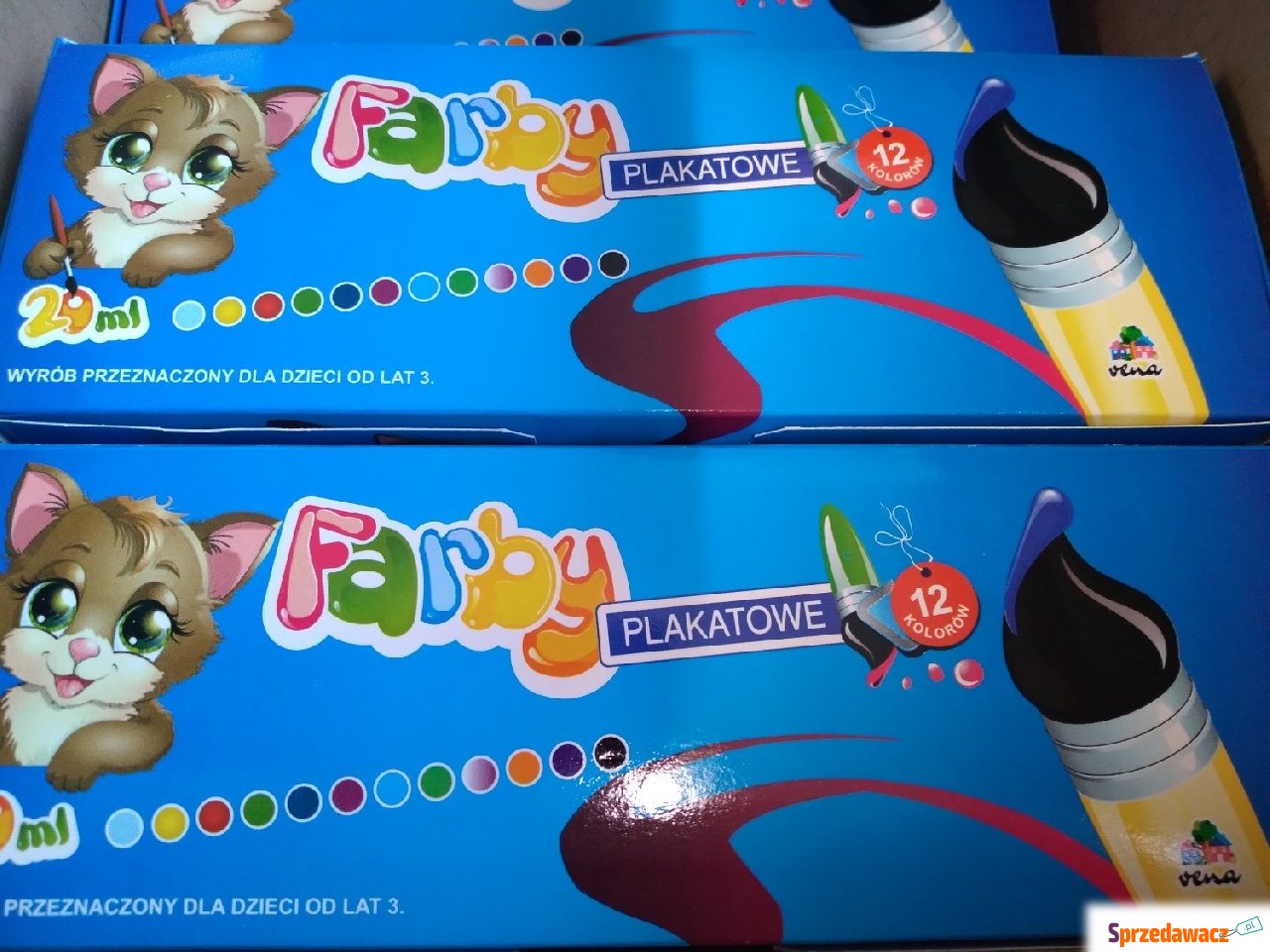 Farby plakatowe 12 kolorów 20ml