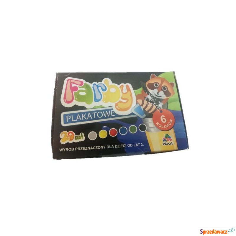 Farby plakatowe 6 kolor 20ml vena