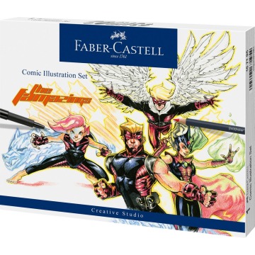 Zestaw Faber-Castell do rysowania komiksów 15 elementów prezent