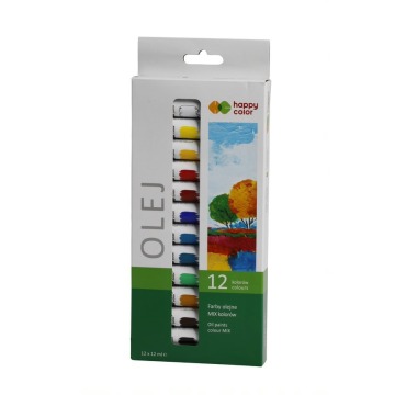 Farby olejne 12 kolorów Happy Color 12 ml