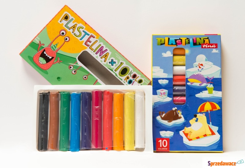 Plastelina 10 kolorów - Artykuły papiernicze... - Legnica