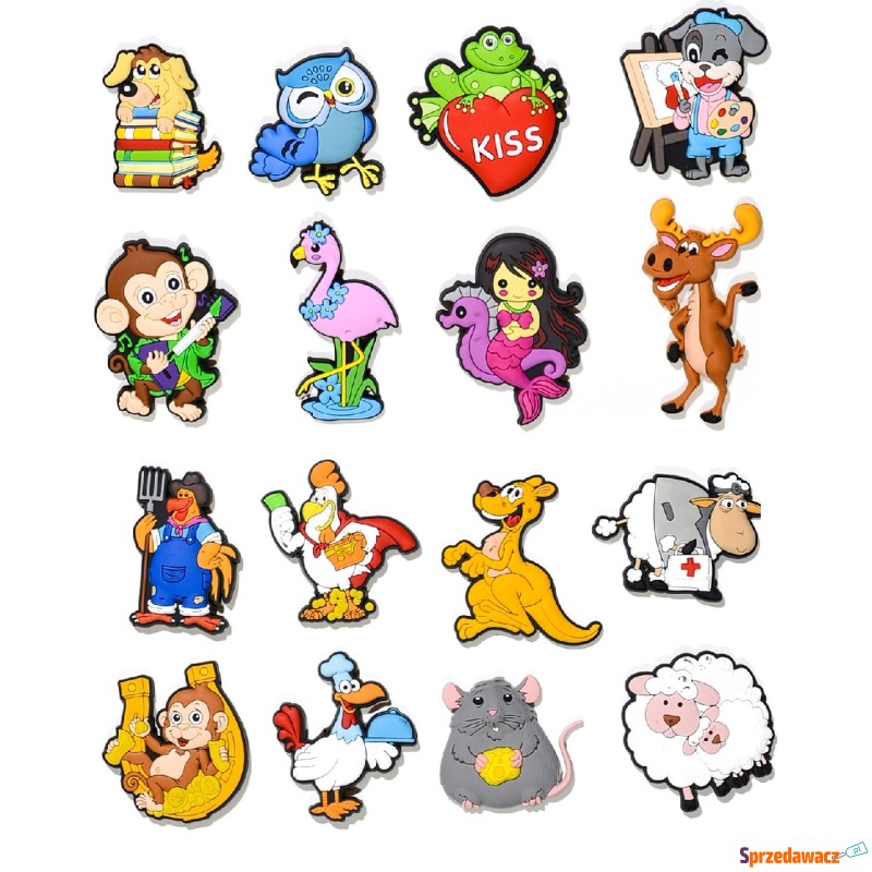 Magnesy ze zwierzakami 5-8 cm - Artykuły papiernicze... - Otwock
