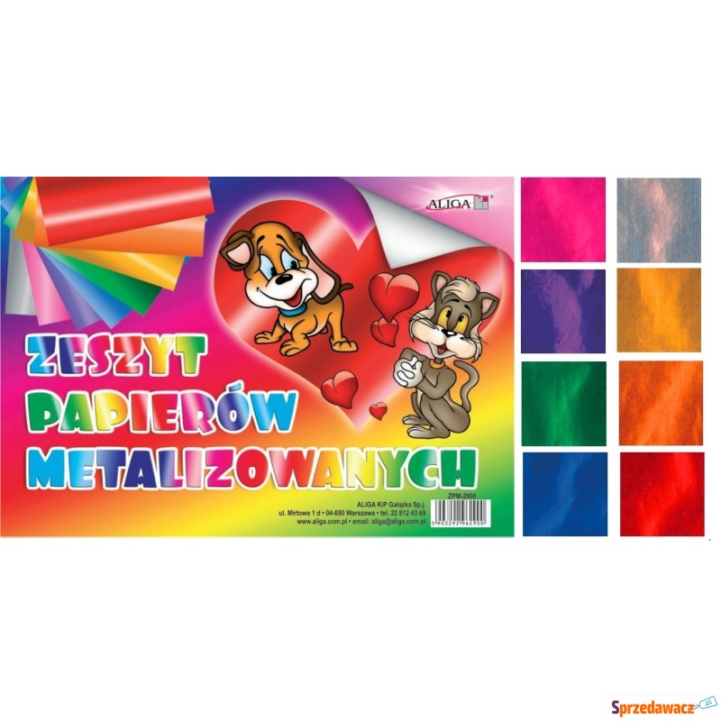 Zeszyt papierów metalizowanych wycinanka B5 8... - Artykuły papiernicze... - Mielec