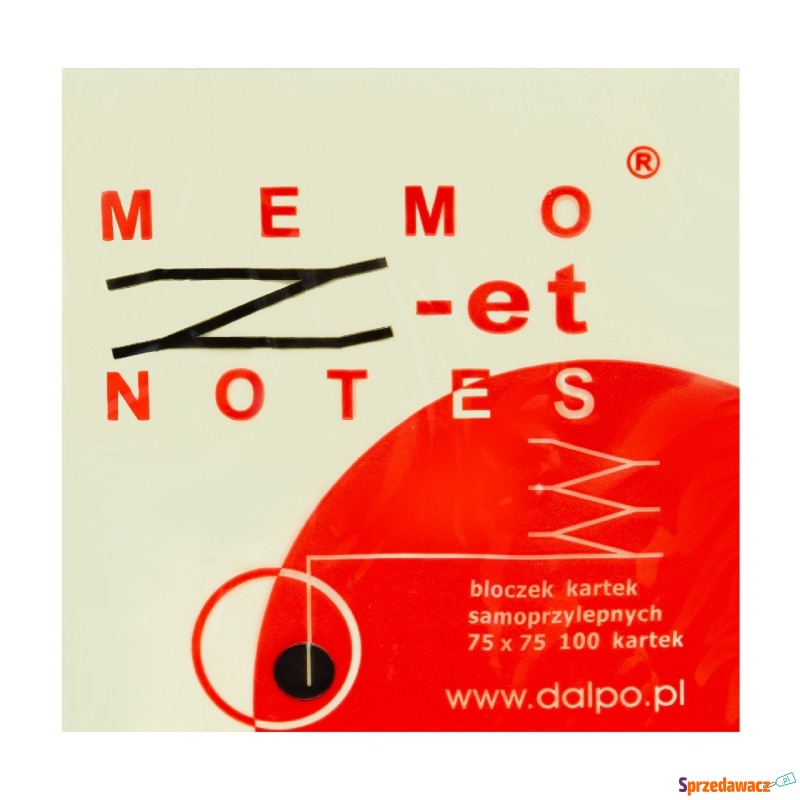 Notes samoprzylepny zz wyciągane żółty 75mm 75mm - Karteczki i kostki - Kielce