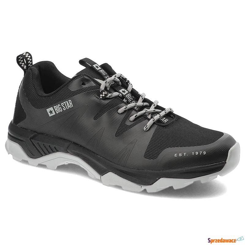 Czarne Trekkingi Big Star Wygodne Buty Męskie - Buty sportowe miejskie... - Gorzów Wielkopolski