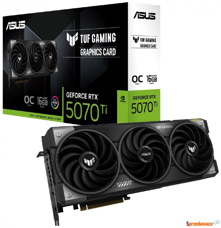ASUS GeForce RTX 5070 Ti TUF GAMING OC 16GB DLSS... - Karty graficzne - Kraków