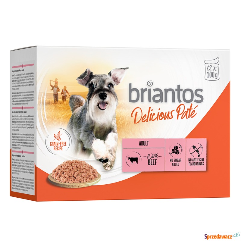 Megapakiet Briantos Delicious Paté, 48 x 100 g... - Karmy dla psów - Koszalin