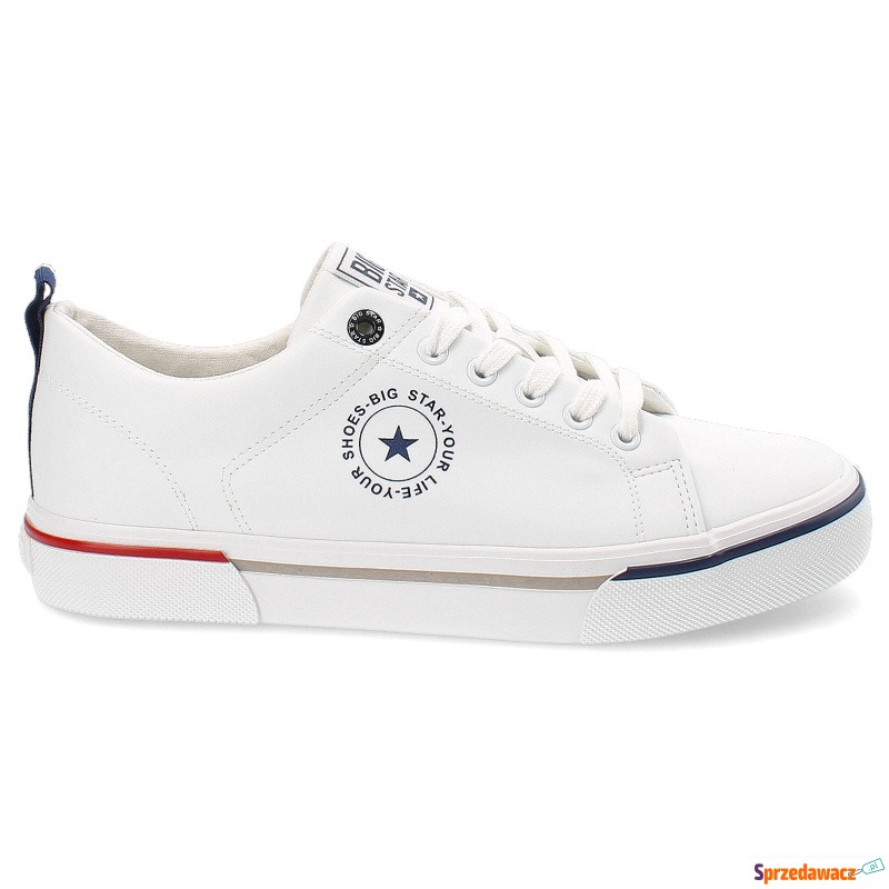 Białe Trampki Big Star Sportowe Obuwie Męskie - Buty sportowe miejskie... - Gdynia