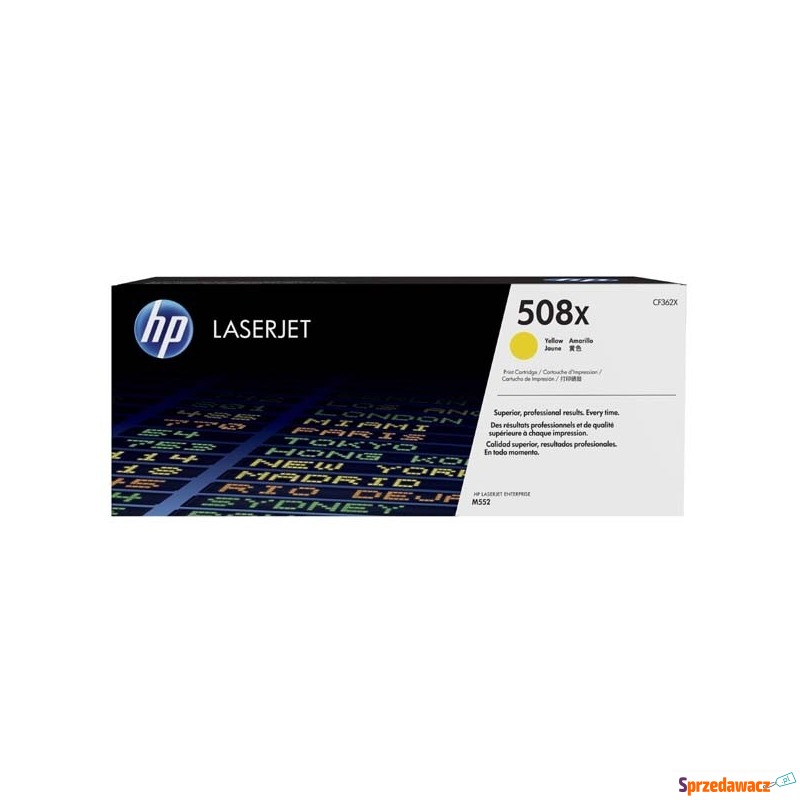 Oryginalny toner HP 508X XL żó...