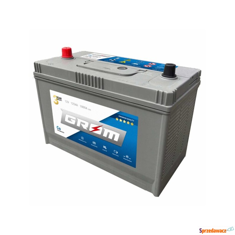 Akumulator 125Ah 1000A Grom Premium...