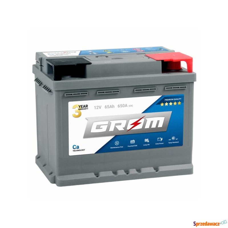Akumulator 65Ah 650A Grom Premium...