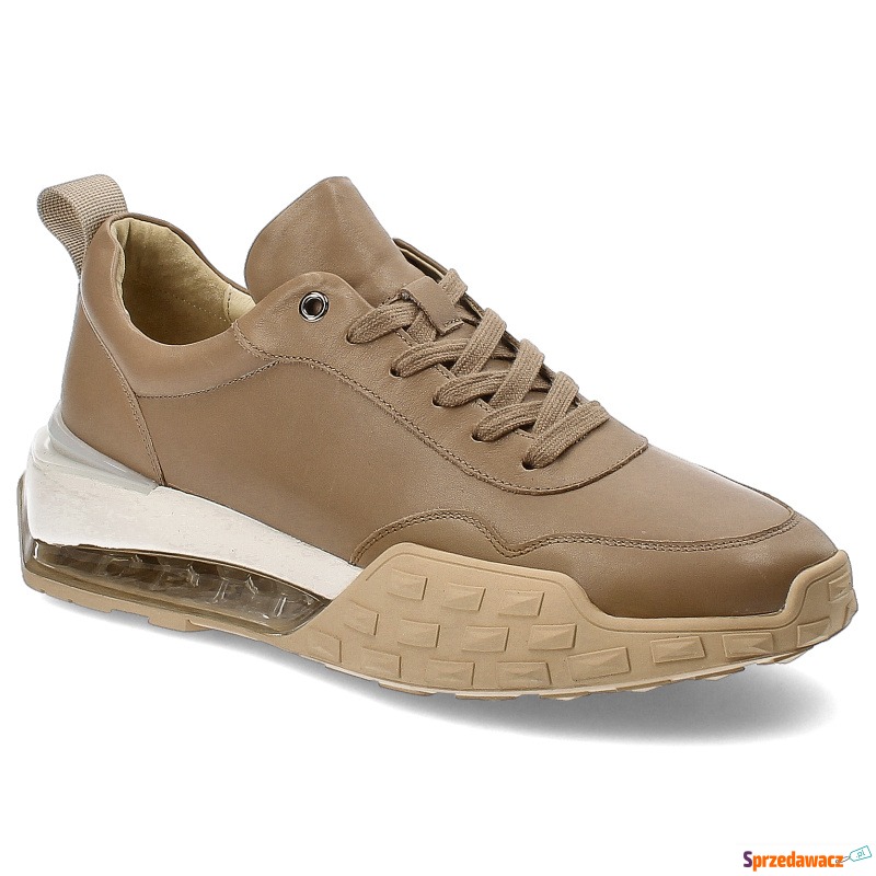Brązowe Sneakersy John Doubare Stylowe Obuwie... - Buty sportowe miejskie... - Przemyśl