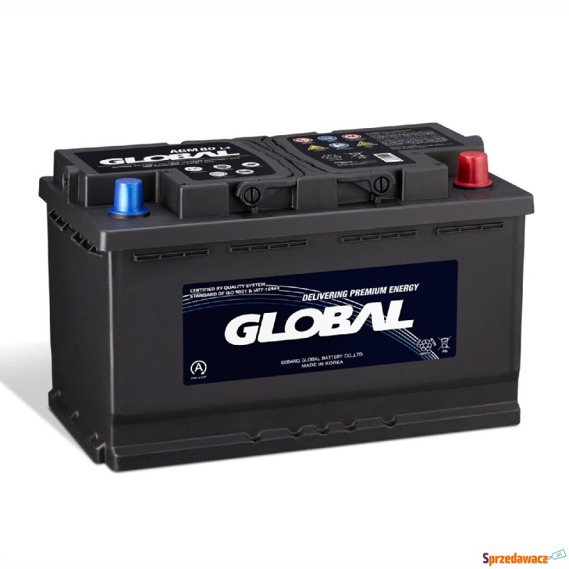 Akumulator 80Ah 800A Global Agm start&stop - Akumulatory - Augustów